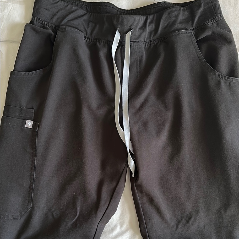 Women’s Black Scrub Pants PETITE M